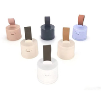 Pot rond personnalisé en ABS+AS pour poudre capillaire, 4g 10g, conteneur vide pour fond de teint, boîte cosmétique moulée par injection pour emballage
