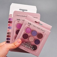 Boîte d'emballage cosmétique pliable écologique à marque privée pour gloss, mascara et palette, impression personnalisée haut de gamme