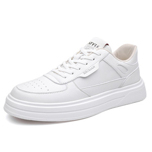 <b>White</b> Breathable Sneakers Men Casual <b>Lace</b> Up Sport Shoes Fashion Style Athletic Shoes For Leisure Wear - Product Image 5