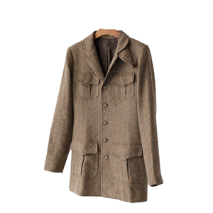 Nouvelle Collection Hiver 2025 – Manteau en Laine Écologique à Bouton Unique, Manches Longues, Style Vintage, Multi-Poches, en PU - Product Image 1