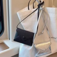 2027 Youth Campus Mini sac enveloppe en PU style coréen, porte-cartes de la série taille, petite pochette de ceinture, étui à rouge à lèvres, porte-monnaie