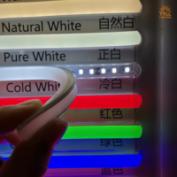 Kit de bande LED néon flexible 12V DC à design séparé, tube diffuseur en silicone 6mm, étanche IP65, 5m, CRI 95 élevé, pour publicité commerciale