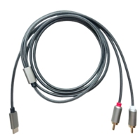 Convertisseur DAC 24 bits 96 kHz USB-C vers RCA, adaptateur Y RCA Type-C vers 2 RCA mâles, RCA vers USB-C pour iPhone, home cinéma, amplificateur DVD, haut-parleur, autoradio