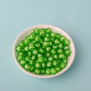 ลูกปัดทรงลูกบาศก์500กรัม/ถุงลูกปัดคริสตัล3D 10มม. ลูกปัดอะคริลิคใสสำหรับสร้อยข้อมือสร้อยคองานฝีมือเครื่องประดับทำ - Product Image 6