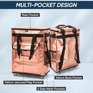 Hot Sales Custom Cheap Mini High Quality Outdoor Folding Luggage Vegetable Food Shopping Porudct Trolley <b>Cart</b> Bag with Handle - Product Image 5