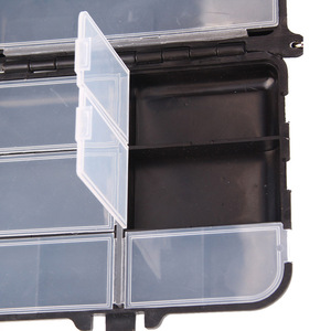 Boîte de pêche portable en plastique détachable, double face, pour accessoires, hameçons et outils, vente en gros, boîte de rangement portable pour leurres et appâts pour le lac - Product Image 1