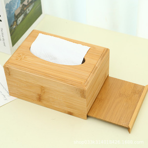 Caja de pañuelos de madera de color natural para el hogar, sala de estar, diseño de madera maciza. - Product Image 4
