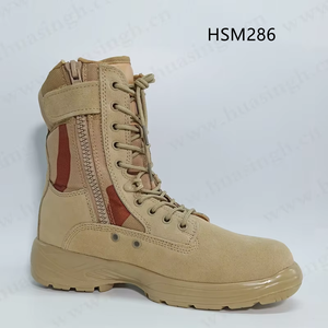 Giày sa mạc màu <span class=keywords><strong>Coyote</strong></span>/<span class=keywords><strong>Tan</strong></span> bán chạy, chống trơn trượt, đế PU/PU ép phun, có khóa kéo bên, dành cho huấn luyện tại Iraq, mã HSM286 - Product Image 2