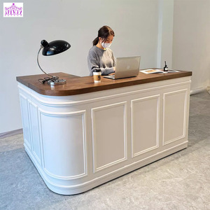 Speway giá thấp giá rẻ tiếp tân Bàn cong tiếp tân bàn Beauty Salon tiếp tân bàn Trung Quốc thực hiện giá rẻ giá - Product Image 3