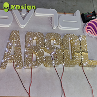 Lettres lumineuses LED personnalisées XDsign Starry Sky pour événements, enseigne de mariage certifiée CE, éclairage publicitaire extérieur pour voiture