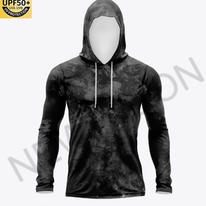 Vêtements de pêche à manches longues personnalisés OEM UPF 50, impression par sublimation, respirant, léger, sweat à capuche de pêche - Product Image 5