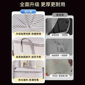 Organizador de ropa Yiwu, bolsa de almacenamiento rectangular de poliéster resistente para mudanzas, para ropa y edredones, de gran capacidad, tipo vertical. - Product Image 2