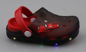 Zoccoli per bambini <span class=keywords><strong>scarpe</strong></span> da giardino a LED ragazzi ragazze sandali illuminati bambini leggeri antiscivolo Kinder Sandalen sandali per bambini zoccoli per bambini - Product Image 2