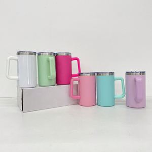 แก้วกาแฟเก็บความร้อนขนาด 20 ออนซ์ พร้อมฝาปิดและหูจับถอดได้ - Product Image 1