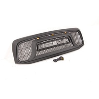 Lumières LED 3 pièces personnalisées et grille avant noire en nid d'abeille pour 2006-2008 pour camionnettes Ram 1500 en matériau ABS durable