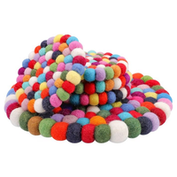 Sous-verres en feutre de polyester durables de taille personnalisée, écologiques, modernes, prix de gros d'usine, multicolores, tapis pour théière