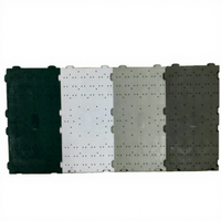 Dalles de protection de sol perforées T-03 pour gazon, usage moyen, emboîtables, tapis de protection de gazon pour événements, tentes de concert