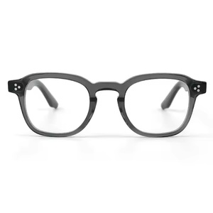 Chất lượng cao TR90 Acetate vuông kính khung trong suốt grey ống kính quang học phong cách cổ điển của nam giới và phụ nữ Kính đọc sách - Product Image 2