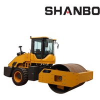 Compacteur vibrant à tambour lisse hydraulique intégral monocylindre de 10 tonnes pour routes