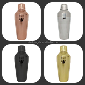 Shaker à cocktail de barman en métal écologique de couleur or poli miroir moderne de luxe de 510ml pour la maison et le <span class=keywords><strong>restaurant</strong></span> - Product Image 5