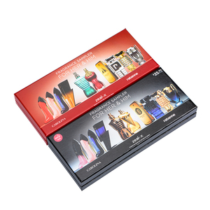 Mini <strong>Perfume</strong> Flip Top Recycled Paper <strong>Perfume</strong> <strong>Discovery</strong> Box Set With Rigid Base and Lid Empty <strong>Perfume</strong> Subscription Box Packaging - Product Image 2