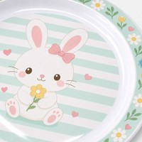 Assiette à dîner pour enfants écologique personnalisée OEM Assiette ronde en plastique sans BPA prix de gros d'usine Plats et assiettes