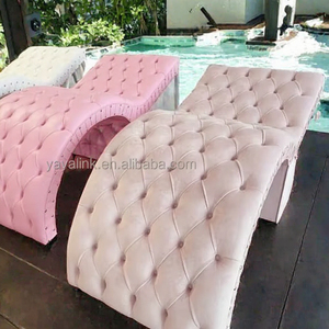 Modern <b>Pink</b> Contemporary PU Foldable Massage Table Built-In Headrest Wood <b>Frame</b> Supermarket Use Salon Furniture High-Density - Product Image 3