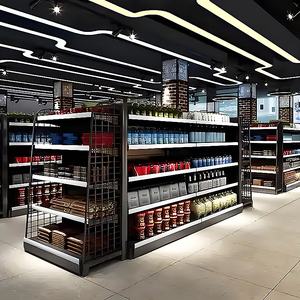 Precio de fábrica 2025, estante de supermercado de acero de 5 capas, estantes de góndola usados de doble cara de Metal - Product Image 1