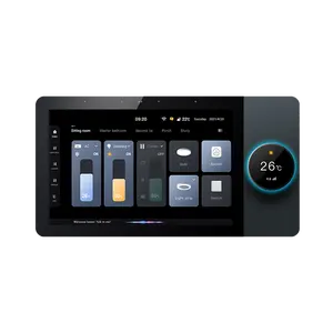 MUSSIDI Tuya kontrol dinding cerdas, Host musik multifungsi WiFi sistem pintar 10 inci layar sentuh Zigbee Gateway BLE