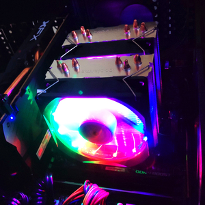 SNOWMAN-enfriador de <span class=keywords><strong>CPU</strong></span> de 6 tubos de calor, RGB, PWM, 4 pines, ventilador de PC, Intel 1700, AMD, AM4, ventilador de refrigeración de ordenador - Product Image 6