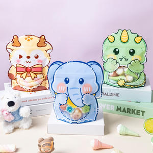 Sac d'emballage alimentaire refermable imprimé personnalisé pour chien de compagnie forme spéciale pochette debout avec fermeture éclair - Product Image 2