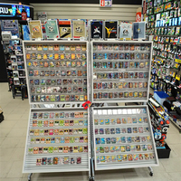 Présentoir de cartes à collectionner repositionnable en métal et acrylique, moderne et écologique, pour la vente au détail et la vente en gros
