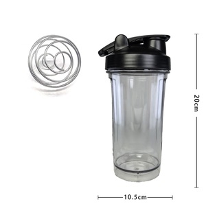 Plastic <b>Shaker</b> <b>Bottle</b> 600ml Bpa Free For Gym Travel Minimalist Design Adult Use - Product Image 5