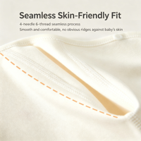 Vêtements pour nouveau-né : Combinaison à trois panneaux en pur coton, sans coutures, à manches longues, body de base à fermeture boutonnée, Triangle Climb Spring