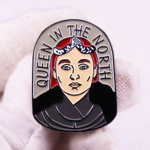 Sansa Stark lấy cảm hứng từ direwolf masonic Pin winterfell đồ trang sức cho trò chơi ngai người hâm mộ thu gom Đen Nickel UV - Product Image 5