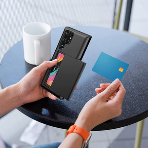 เคสโทรศัพท์มือถือ <span class=keywords><strong>Samsung</strong></span> Galaxy S23 Ultra แบบสองชั้น ป้องกันอย่างดี พร้อมช่องใส่บัตรแบบซ่อน ดีไซน์บางเฉียบ - Product Image 5