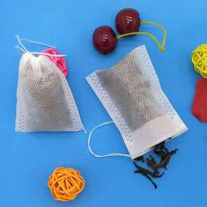 Bolsas de té de 1000 piezas para bolsas de filtro de té de hojas sueltas con cordón para bolsita de especias, cocina de baño - Product Image 4
