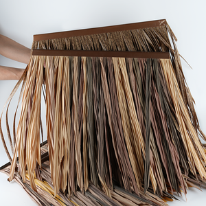 Usine Directe Ignifuge Tissé Palapa Thahch Toiture Plam Artificielle Synthétique Toit de Chaume - Product Image 1