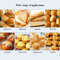 240v Entièrement Automatique Hot Dog Pizza Bun Pâte Pain Cutter Diviseur Rounder et Moulder Making Machine