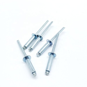 Rivets aveugles à tête dôme ouverte en aluminium, à mandrin en acier, pour tôles métalliques, directement de l'usine - Product Image 1
