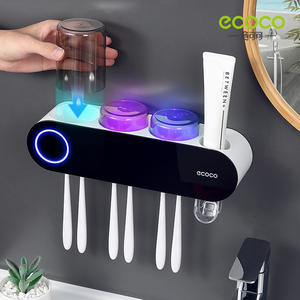 Soporte Esterilizador de Cepillos de Dientes Ecoco con Luz Ultravioleta de Doble Banda UVC UVA para Cepillo de Dientes Eléctrico y Vaso para Enjuague Bucal - Product Image 3