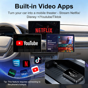 Adaptador Inalámbrico 3 en 1 para Auto con Carplay, Android Auto y Aibox de 4GB para Transmitir <span class=keywords><strong>Netflix</strong></span>, YouTube y Apple Car Play - Product Image 4
