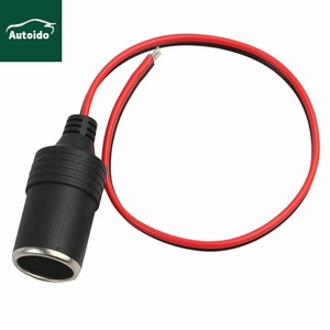 Autoido pemantik rokok mobil wanita, 12V 24V 10A 120W adaptor soket tembaga murni untuk pengisi daya USB kamera dasbor GPS - Product Image 1