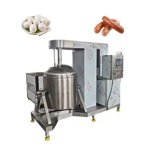 Máquina de aço inoxidável para bater polpa de peixe e carne de porco, máquina de mistura de polpa de almôndega e refrigeração a vácuo