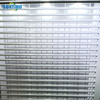 Vente en gros porte à volet roulant en cristal épaissi porte coulissante en alliage d'aluminium porte à volet roulant électrique à moteur silencieux
