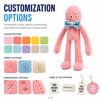 Peluche Monstre Humanoïde Rose Personnalisée Sleepyhead – Fabricant Direct Usine OEM ODM d'Animaux en Peluche – Vente en Gros MOQ – Peluche Amusante
