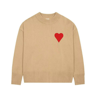 Pull en cachemire tricoté pour homme, de créateur, avec incrustations, vente en gros