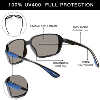 Nouvelles Lunettes de Soleil Polarisées UV400 Plein Cadre pour Hommes, Idéales pour le Cyclisme, la Conduite et la Pêche, Modèle XY433