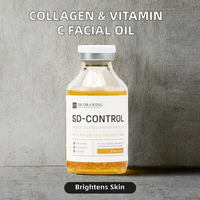 Huile pour le visage au collagène hydrolysé, à la niacinamide et à la vitamine C, pour peaux sèches, hydratante, réparatrice, anti-âge, éclaircissante
