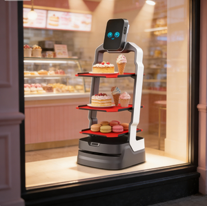<span class=keywords><strong>Robot</strong></span> <span class=keywords><strong>de</strong></span> livraison <span class=keywords><strong>de</strong></span> service intelligent, <span class=keywords><strong>robot</strong></span> <span class=keywords><strong>de</strong></span> service sans rail, livraison <span class=keywords><strong>de</strong></span> restaurant, rappel vocal - Product Image 1